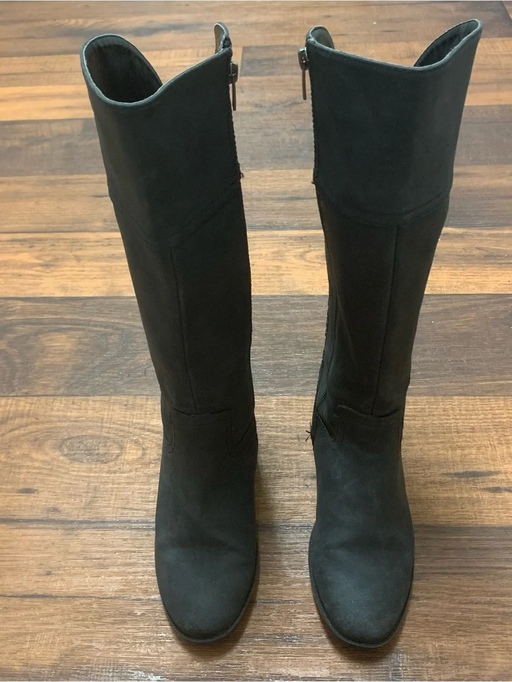 Vince Camuto Little/Big Girl's Sz 2 Beeja Dark Gray knee high Boots Shoes